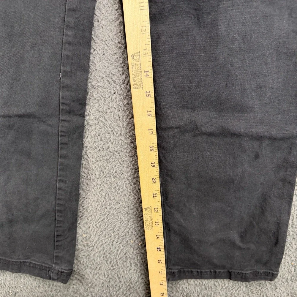 Coleman Mens 34x32 Gray Canvas Utility Carpenter Work Pants Outdoor Rugged